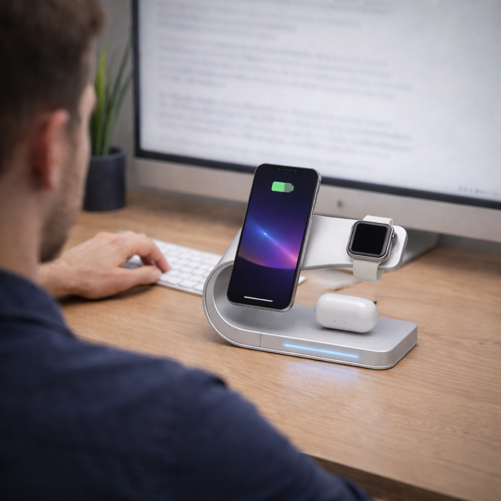 Station de charge sans fil 3-en-1  – Single Station
